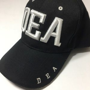 BASEBALL CAP BLACK WITH WHITE DEA